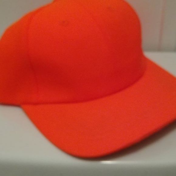 bright orange hat